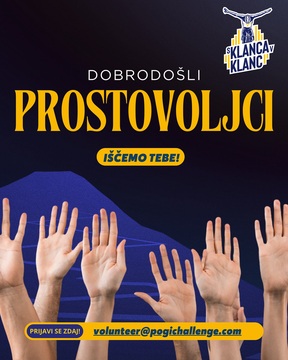 Letak: Pogi Challenge prostovoljci