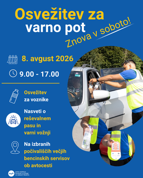 Letak: Osvežitev za varno pot