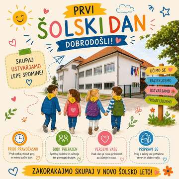 Letak: Prvi šolski dan