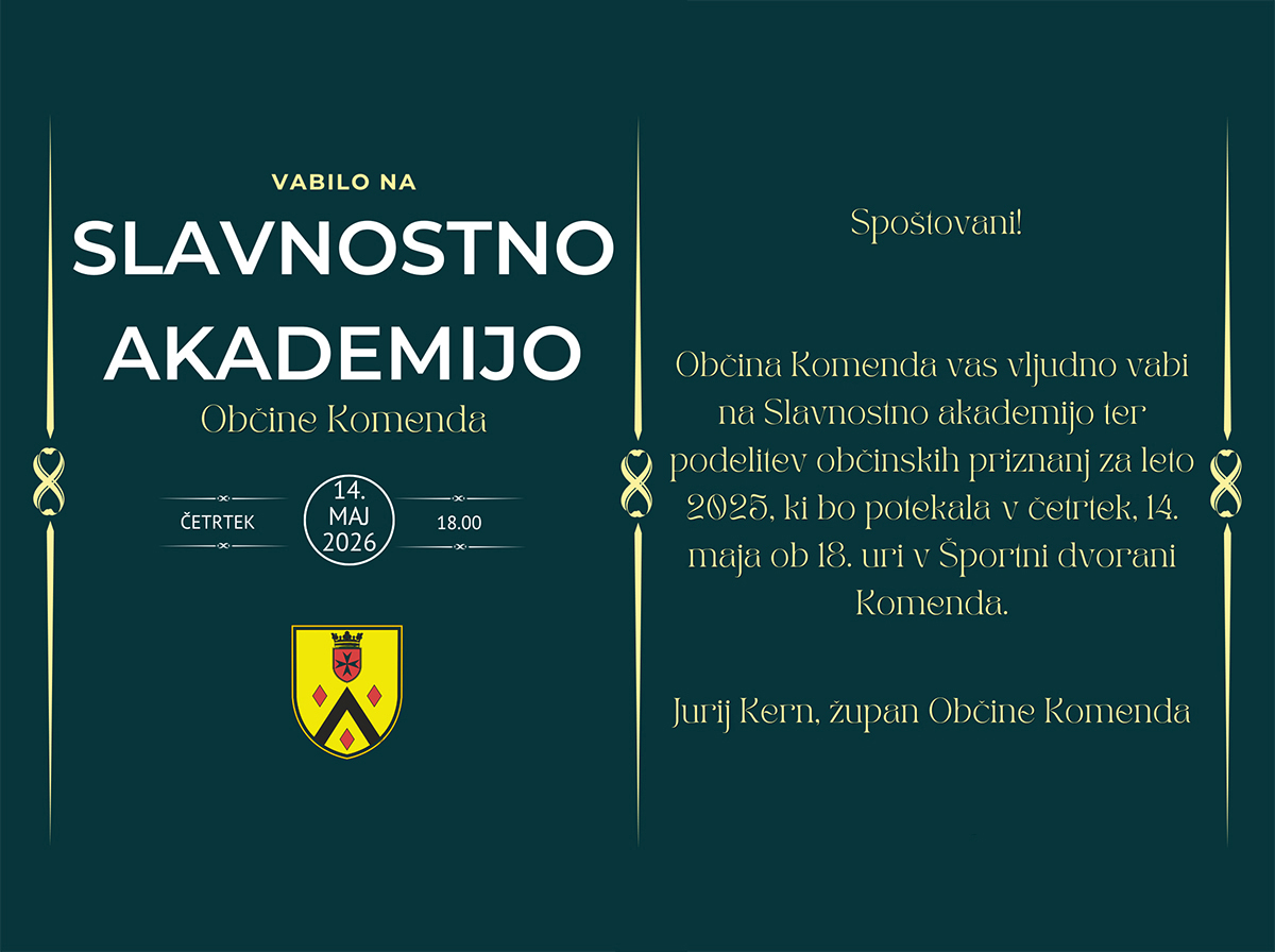 Vabilo: Slavnostna akademija